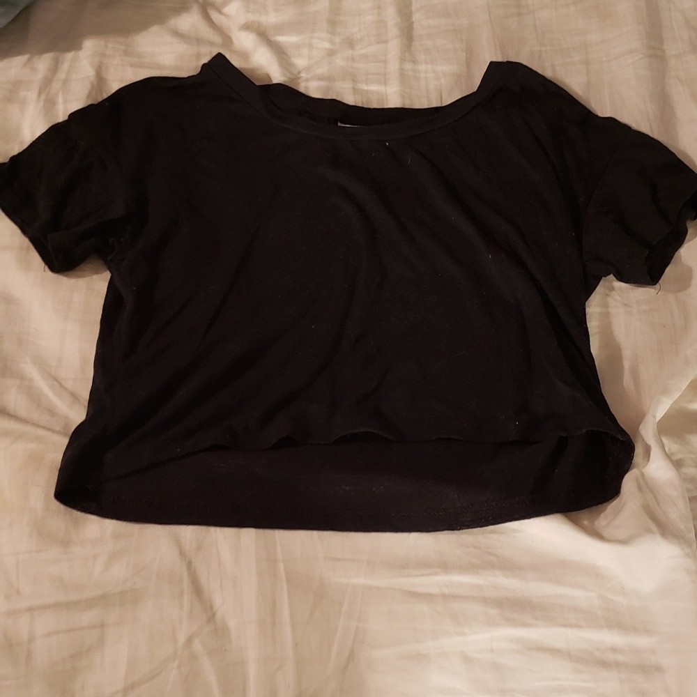 Black crop top